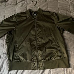 Vintage dark green bomber jacket